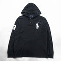 Polo Ralph Lauren Big Pony Piqué Hoodie M Black