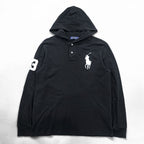 Polo Ralph Lauren Big Pony Piqué Hoodie M Black