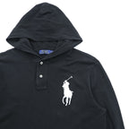 Polo Ralph Lauren Big Pony Piqué Hoodie M Black