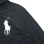 Polo Ralph Lauren Big Pony Piqué Hoodie M Black