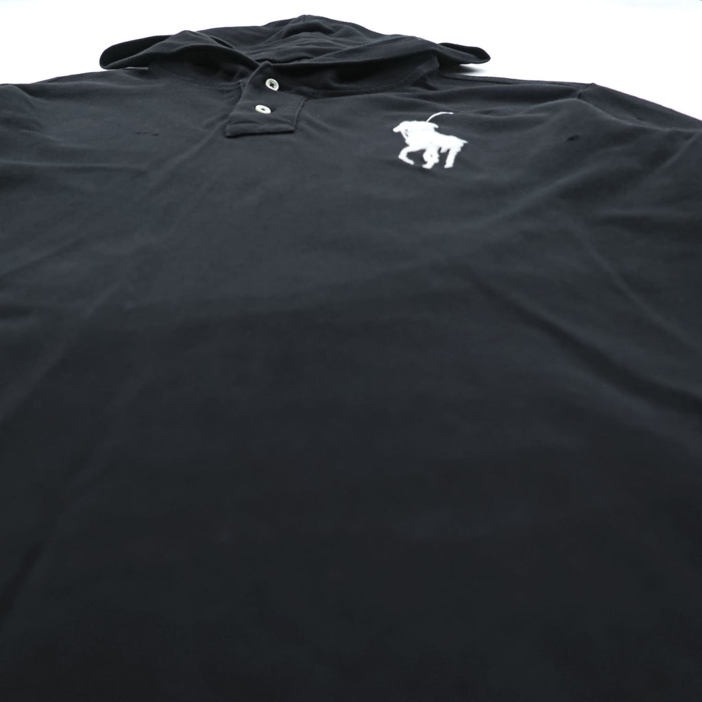 Polo Ralph Lauren Big Pony Piqué Hoodie M Black
