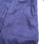 70s Germany Vintage SANFOR Herringbone Twill Coveralls Blue Euro Workwear Jumpsuit Size 46 Deadstock