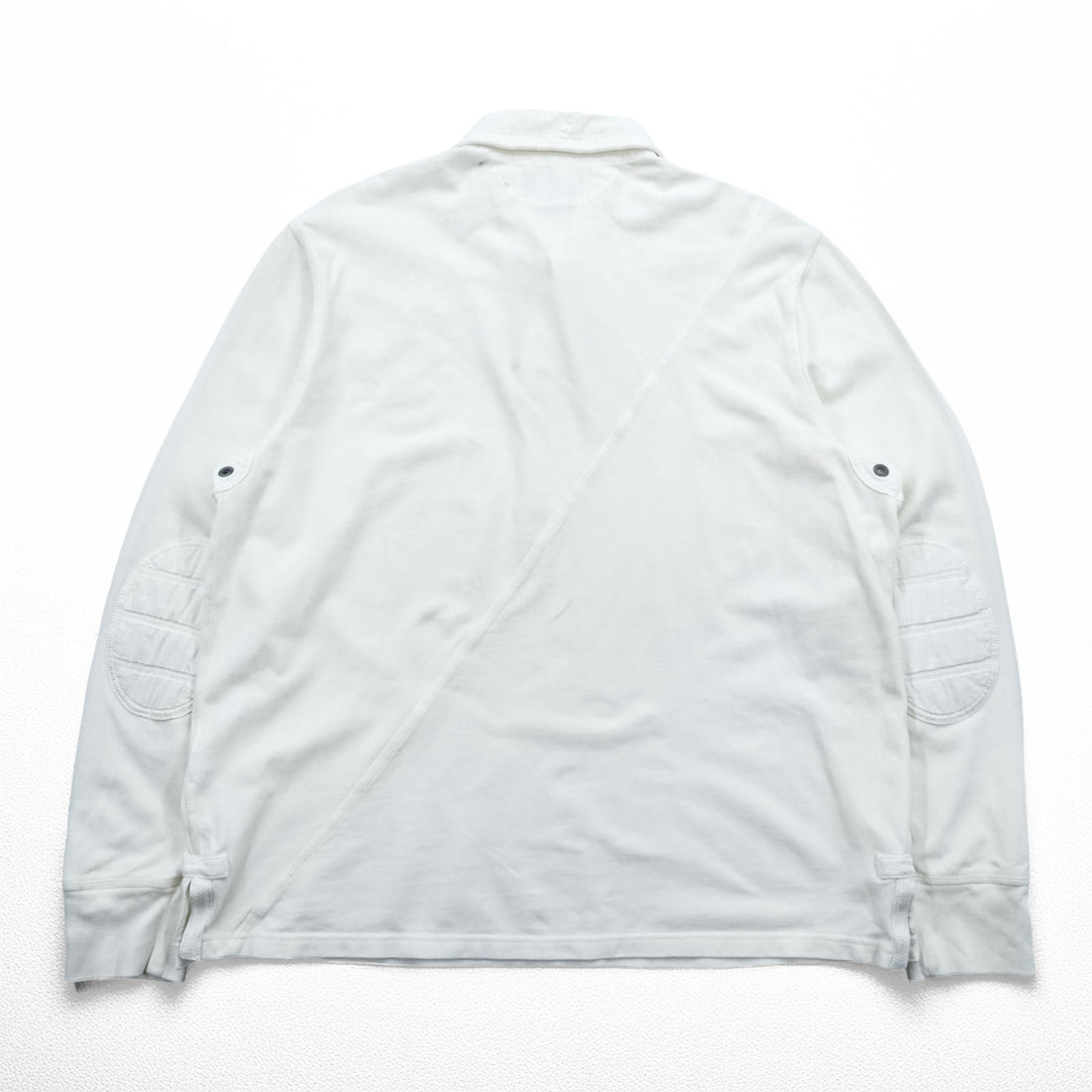 Polo Ralph Lauren 90s Big Pony Polo Shirt Rugby Shirt XL White Elbow Patch CUSTOM FIT Piqué