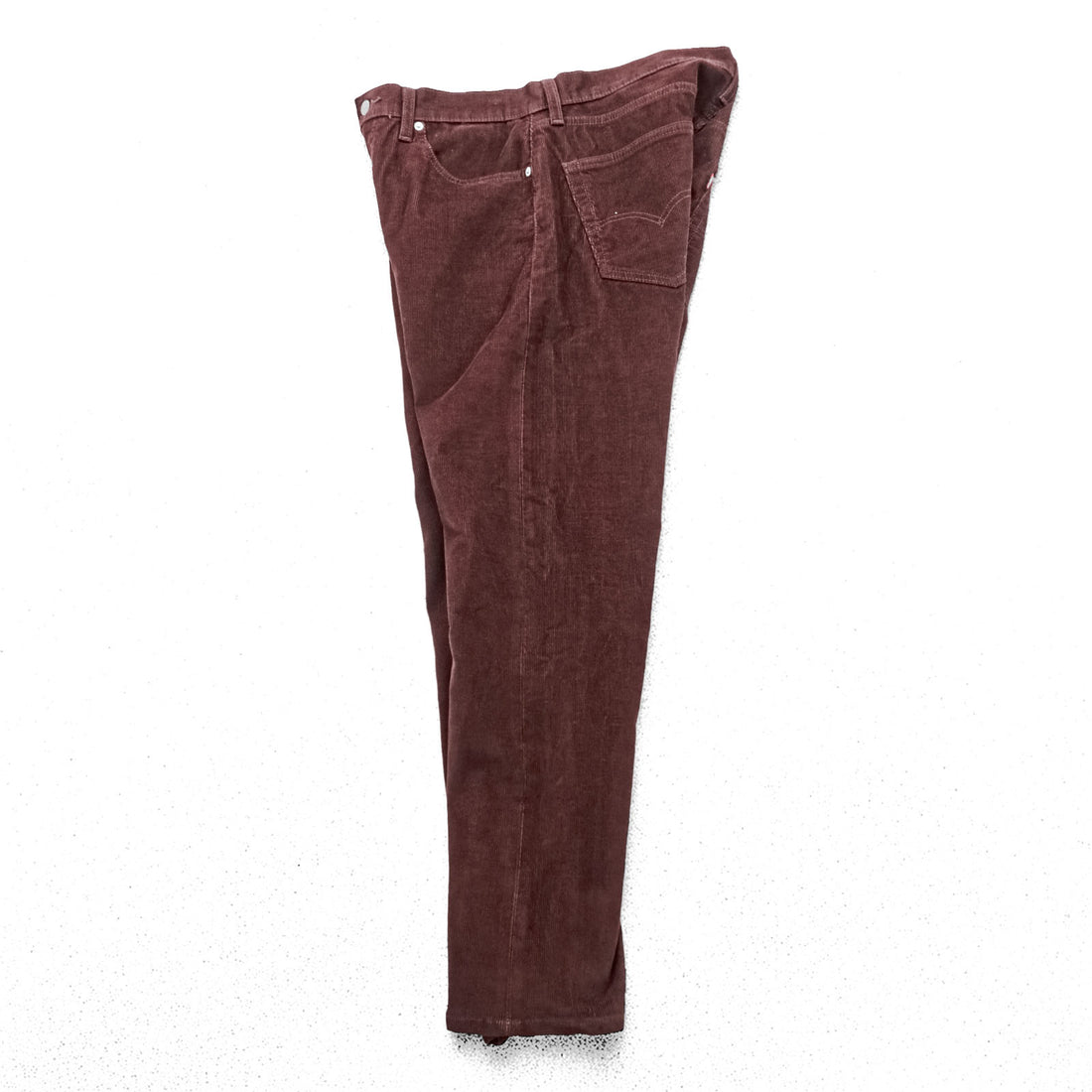 Levi's 505 ビッグE ストレート コーデュロイパンツ L ボルドー ストレッチ レザーパッチ PREMIUM 00505-2398