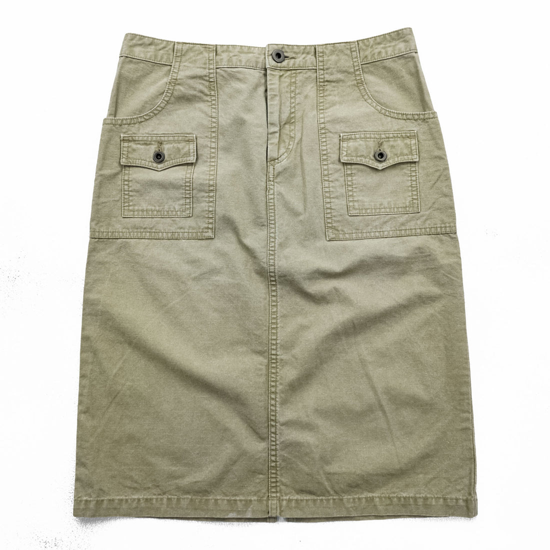 Abahouse Devinette 日本製 リップストップ カーゴ スカート M ベージュ ミリタリー コットン