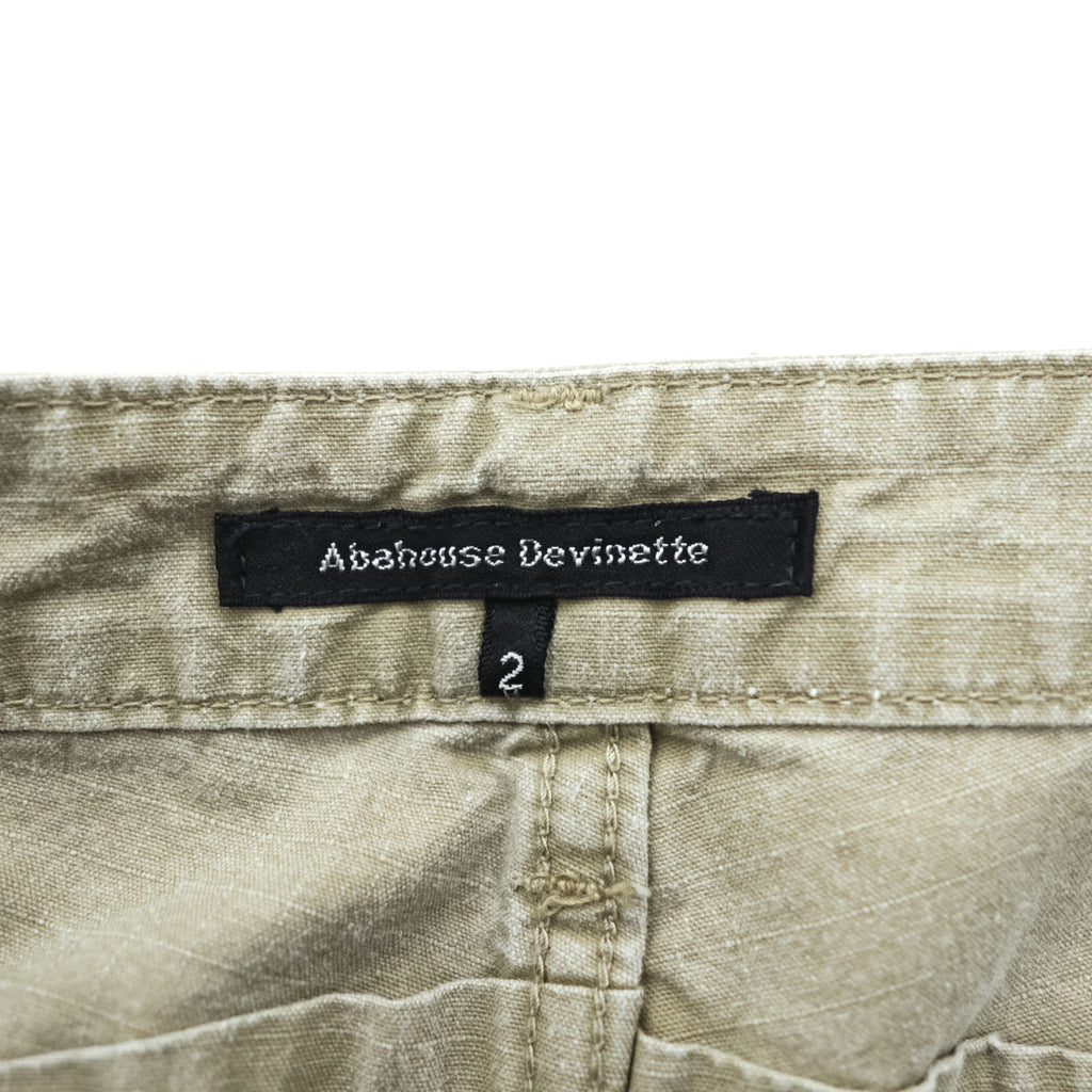 Abahouse Devinette 日本製 リップストップ カーゴ スカート M ベージュ ミリタリー コットン