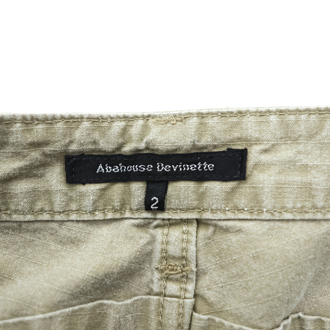 Abahouse Devinette 日本製 リップストップ カーゴ スカート M ベージュ ミリタリー コットン