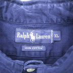 Ralph Lauren 90s button-down shirt, size XL navy small pony embroidery.