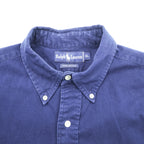 Ralph Lauren 90s button-down shirt, size XL navy small pony embroidery.