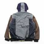 carhartt リメイク 再構築 カラーブロック ダック アクティブジャケット パーカー L マルチカラー クレイジーパターン