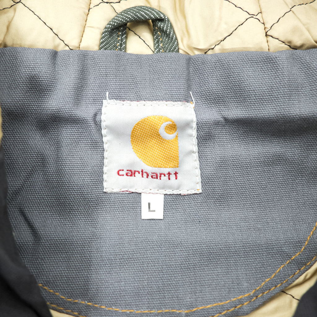 carhartt リメイク 再構築 カラーブロック ダック アクティブジャケット パーカー L マルチカラー クレイジーパターン