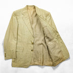 GUCCI Made in Italy Glen Check 2B Tailored Jacket Blazer L Beige Check Wool