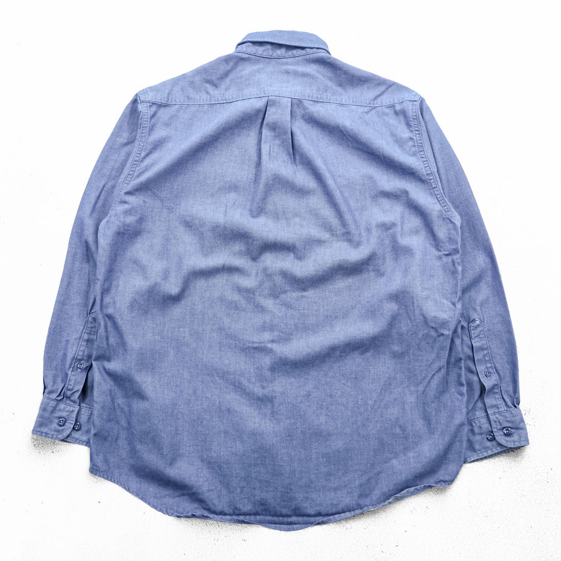 Carhartt 90s Chambray Work Shirt L Blue Button-Down Flame Resistant FRS293 CBL