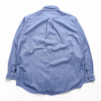 Carhartt 90s Chambray Work Shirt L Blue Button-Down Flame Resistant FRS293 CBL