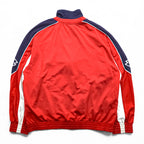 LOTTO 90s Track Jacket Jersey XL Navy Red Stand Collar