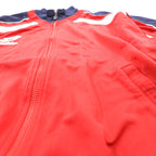 LOTTO 90s Track Jacket Jersey XL Navy Red Stand Collar