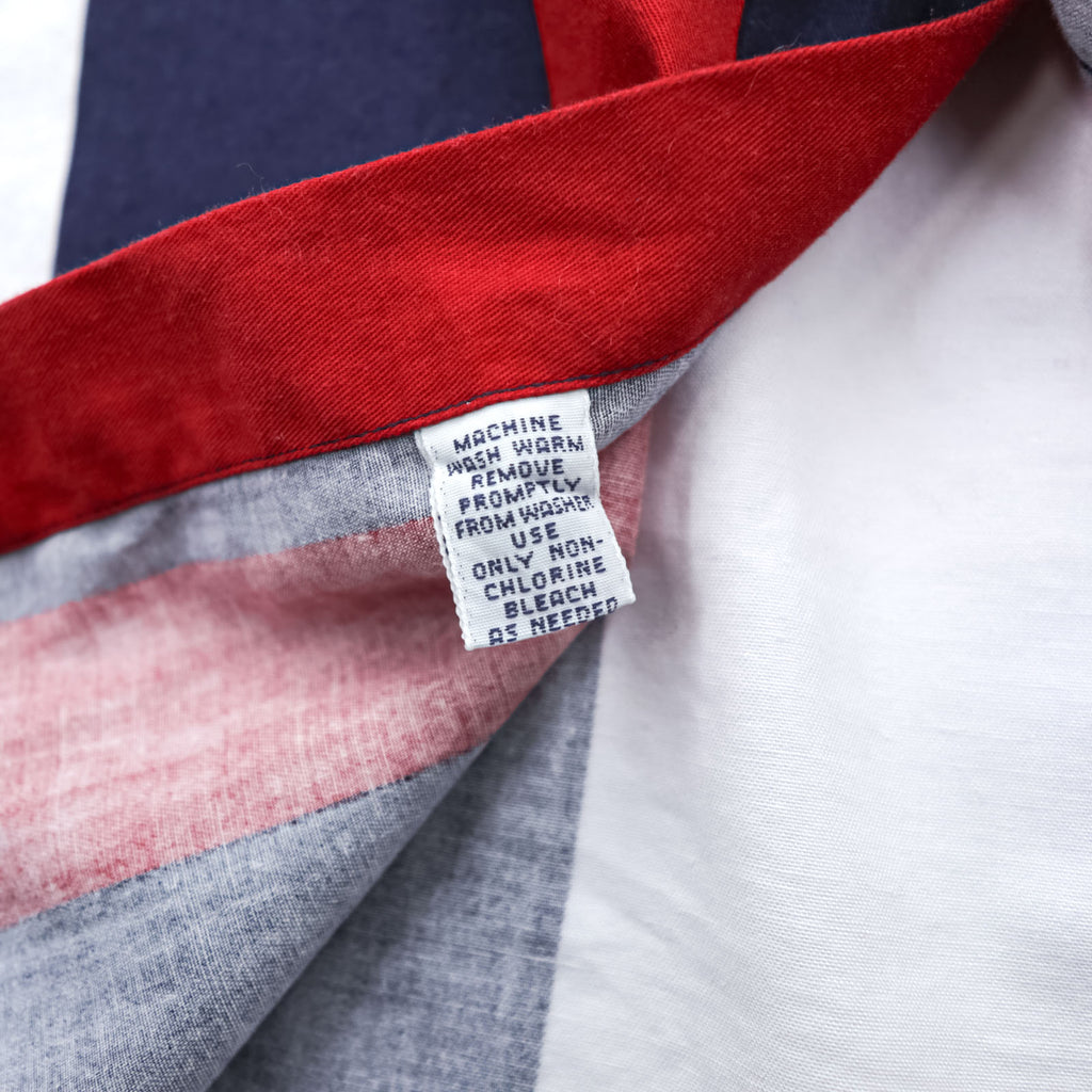 Ralph Lauren 90年代 BLAIRE ボタンダウンシャツ XL ストライプ トリコロール スモールポニー刺繍