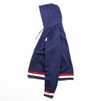 Polo Ralph Lauren ジップパーカー L ネイビー 2018 USAモデル ポニー刺繍 トリコロール リブライン