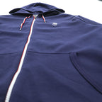 Polo Ralph Lauren ジップパーカー L ネイビー 2018 USAモデル ポニー刺繍 トリコロール リブライン