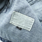 Schott PERFECTO デニムジャケット DENIM CPO JACKET ジップアップ ブルゾン S インディゴ Perfecto EAST-BAY BINDERS 刺繍 ワッペン スタッズ