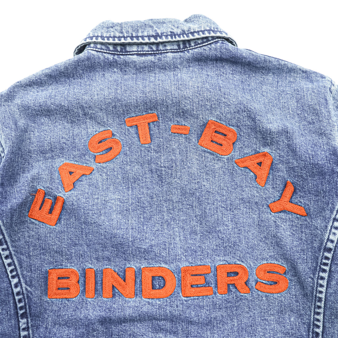 Schott PERFECTO デニムジャケット DENIM CPO JACKET ジップアップ ブルゾン S インディゴ Perfecto EAST-BAY BINDERS 刺繍 ワッペン スタッズ