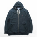 Polo Ralph Lauren 90s Reverse Weave Zip Up Hoodie XL Black Small Pony Embroidery