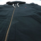 Polo Ralph Lauren 90s Reverse Weave Zip Up Hoodie XL Black Small Pony Embroidery