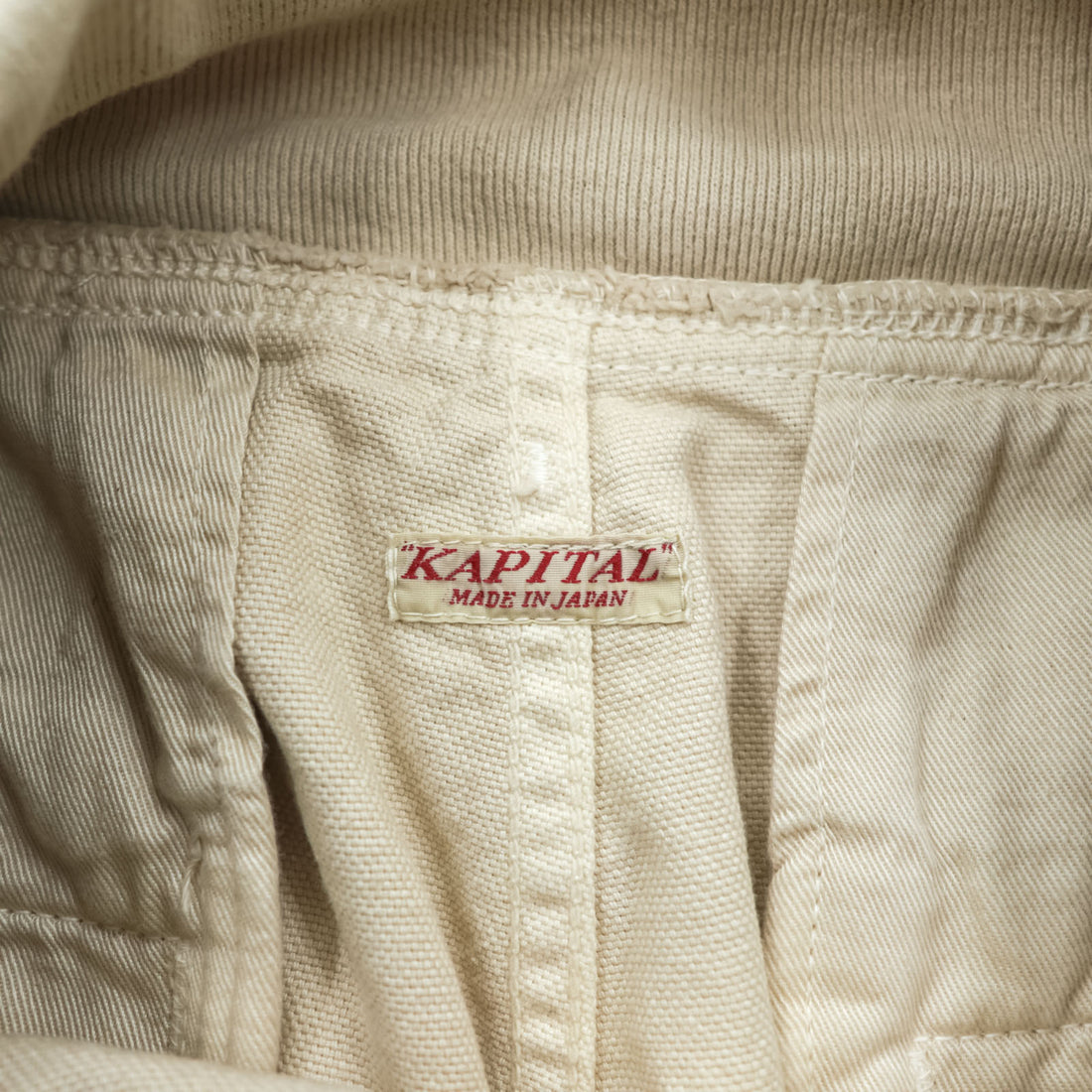 KAPITAL 後染薄キャンバス サルエル ヌーベルパンツ M ベージュ コットン EK-169 日本製