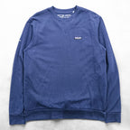 Patagonia Regenerative Organic Certified Cotton Crewneck Sweatshirt, Size M, Navy, Front V-neck, 26346