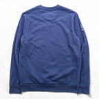 Patagonia Regenerative Organic Certified Cotton Crewneck Sweatshirt, Size M, Navy, Front V-neck, 26346