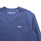 Patagonia Regenerative Organic Certified Cotton Crewneck Sweatshirt, Size M, Navy, Front V-neck, 26346