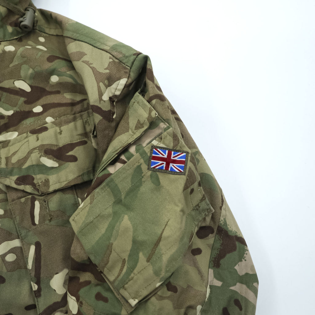 British Army イギリス軍 SMOCK COMBAT WINDPROOF MTP コンバットスモック パーカー ミリタリージャケット L ドローコード カモフラ NSN:8415-99-396-5997