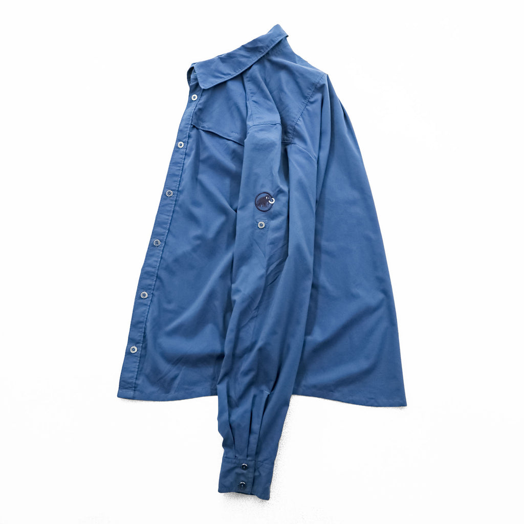 MAMMUT Outdoor Shirt, Size L, Navy, Stretch, Trovat Advanced L/S Shirt 1030-02520