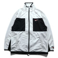 Reebok 90s Japan-Made Track Jacket Jersey M White, Black Vector Logo Embroidery
