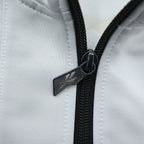 Reebok 90s Japan-Made Track Jacket Jersey M White, Black Vector Logo Embroidery