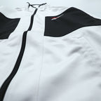 Reebok 90s Japan-Made Track Jacket Jersey M White, Black Vector Logo Embroidery