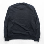 Versus Versace Black Crewneck Sweatshirt Box Logo Gianni Versace Signature Cotton Regular Fit Made in Portugal