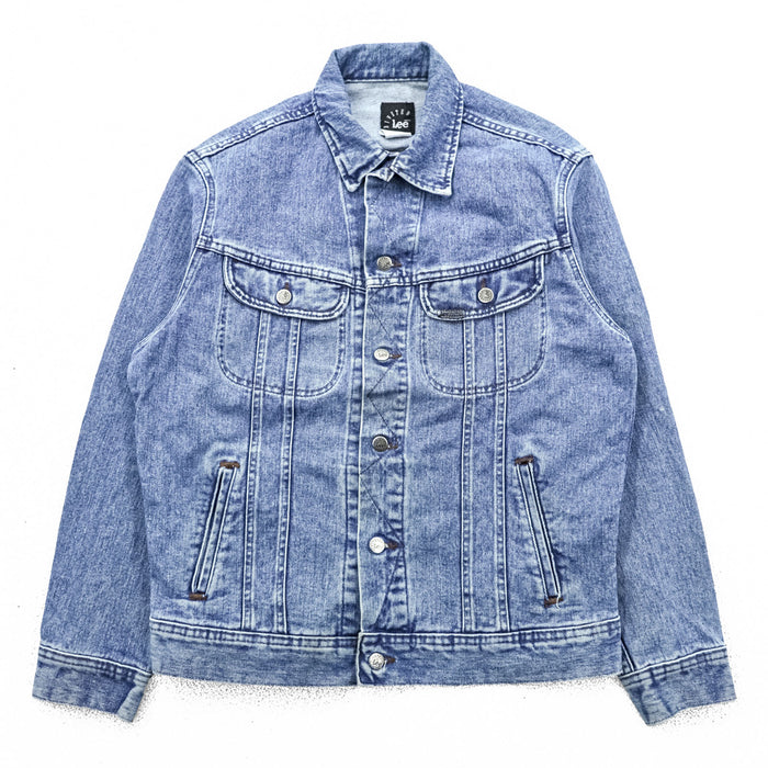 Lee 90年代 USA製 ヴィンテージ RIVETED デニムジャケット Gジャン M ライトブルー インディゴ