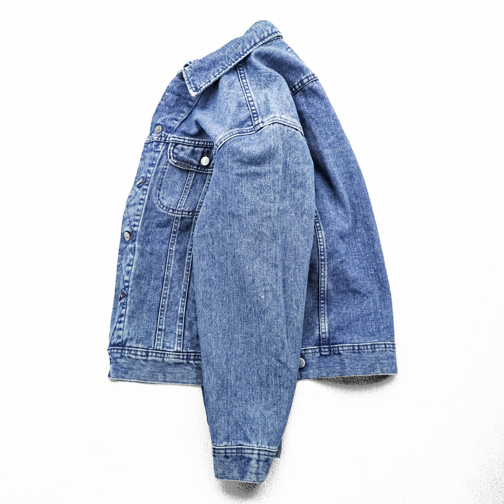 Lee 90年代 USA製 ヴィンテージ RIVETED デニムジャケット Gジャン M ライトブルー インディゴ