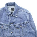 Lee 90年代 USA製 ヴィンテージ RIVETED デニムジャケット Gジャン M ライトブルー インディゴ