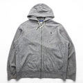 Polo Ralph Lauren Reverse Weave Zip Up Hoodie XL and up, Grey, Small Pony Embroidery
