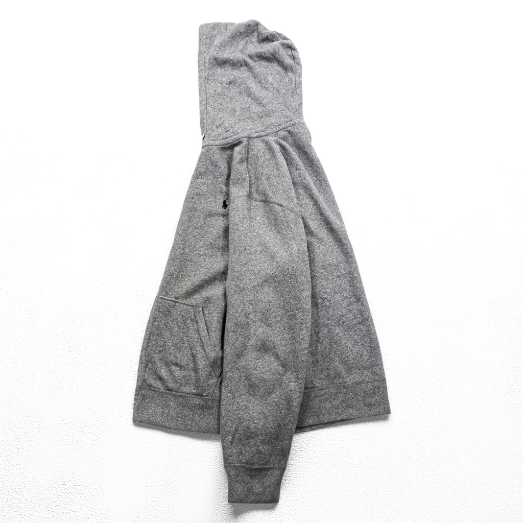 Polo Ralph Lauren Reverse Weave Zip Up Hoodie XL and up, Grey, Small Pony Embroidery