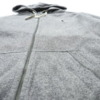 Polo Ralph Lauren Reverse Weave Zip Up Hoodie XL and up, Grey, Small Pony Embroidery