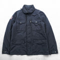 NAPAPIJRI M-65 Field Jacket Military Jacket L Black Waterproof Drawcord Padded Hoodie Storage