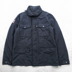 NAPAPIJRI M-65 Field Jacket Military Jacket L Black Waterproof Drawcord Padded Hoodie Storage