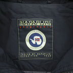 NAPAPIJRI M-65 Field Jacket Military Jacket L Black Waterproof Drawcord Padded Hoodie Storage