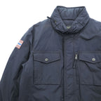 NAPAPIJRI M-65 Field Jacket Military Jacket L Black Waterproof Drawcord Padded Hoodie Storage