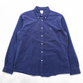 Brooks Brothers button-down shirt, size L, navy, with a single logo (REGENT).
