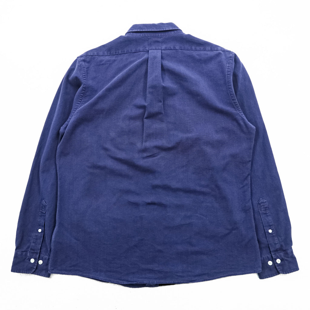 Brooks Brothers button-down shirt, size L, navy, with a single logo (REGENT).