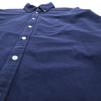 Brooks Brothers button-down shirt, size L, navy, with a single logo (REGENT).
